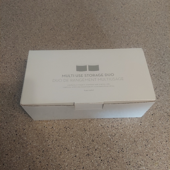 NWT Z Gallerie Storage & Organization Canister with Lids Multi use Duo - Picture 7 of 7